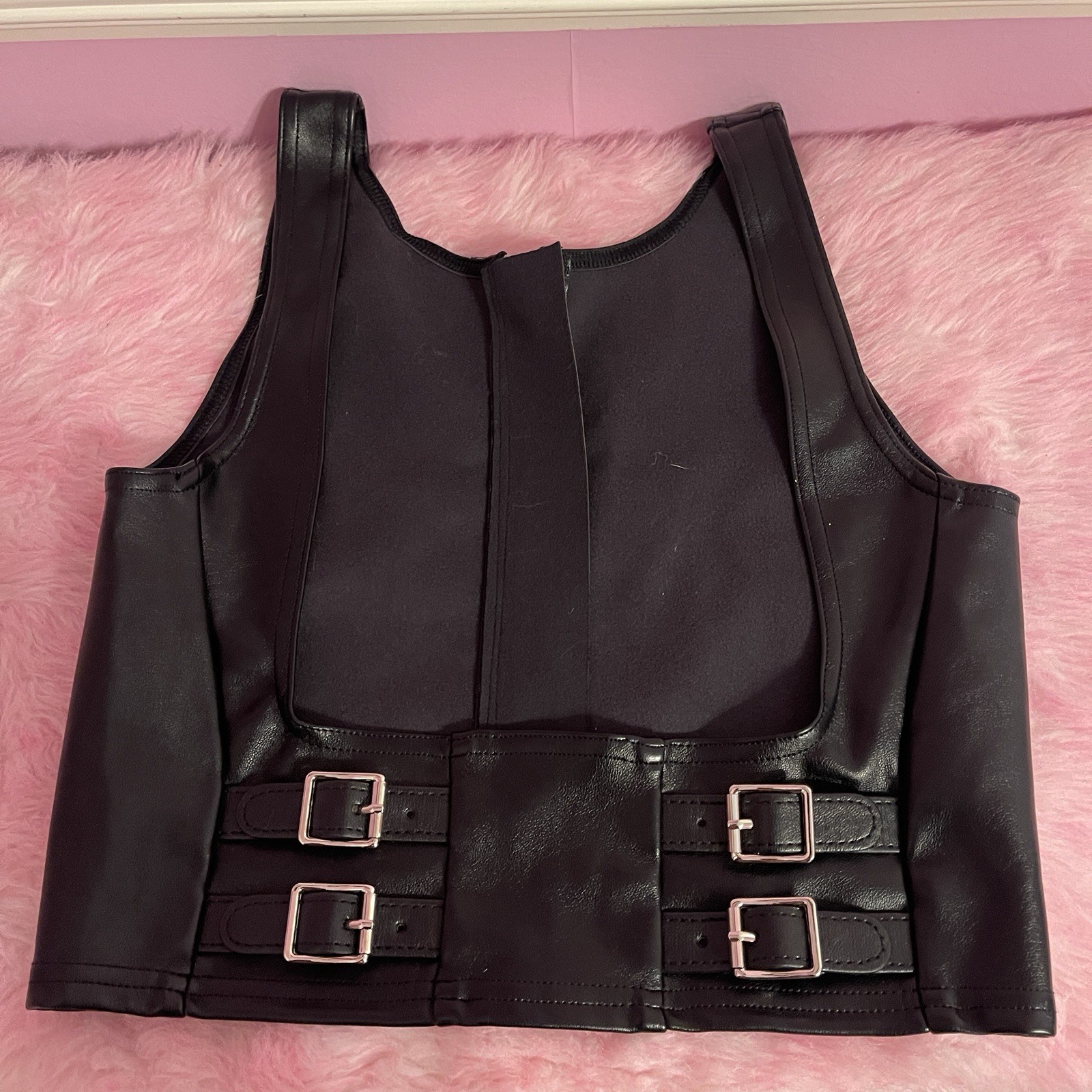 Blackmilk Route 66 black corset top belt Fairycore cottage Goth Gothic Victorian