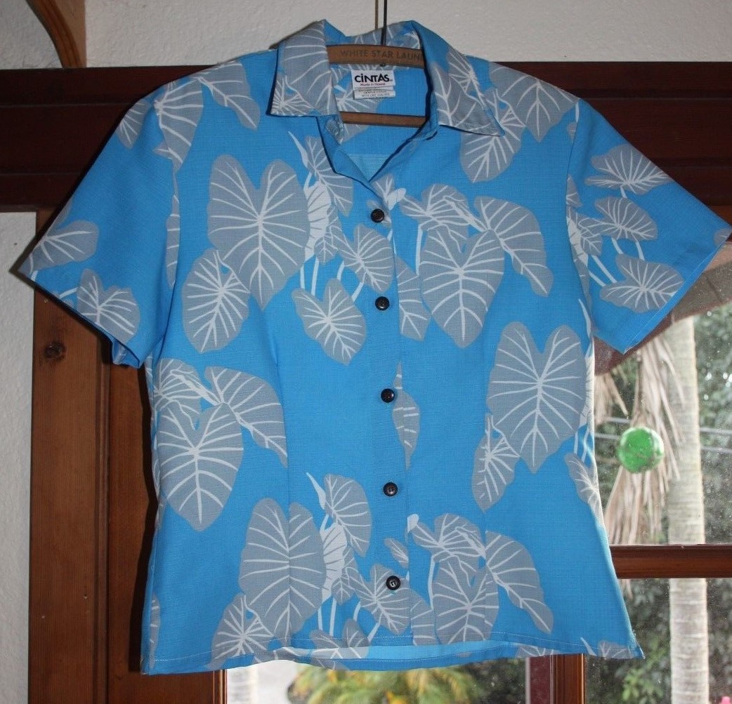 WOMENS CINTAS SIZE SMALL ALOHA SHIRT HERE IN HAWAII