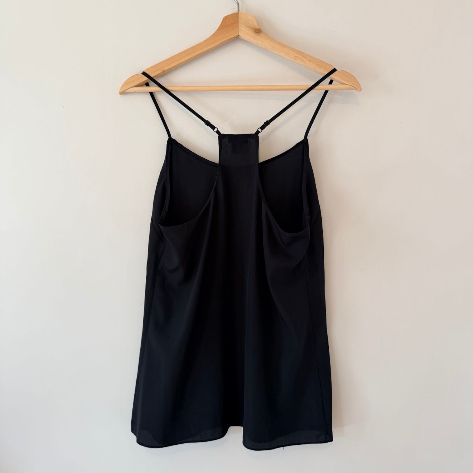 J. Crew Women’s 6 Black Racerback Cami Tank Top w/ Adjustable Spaghetti Straps