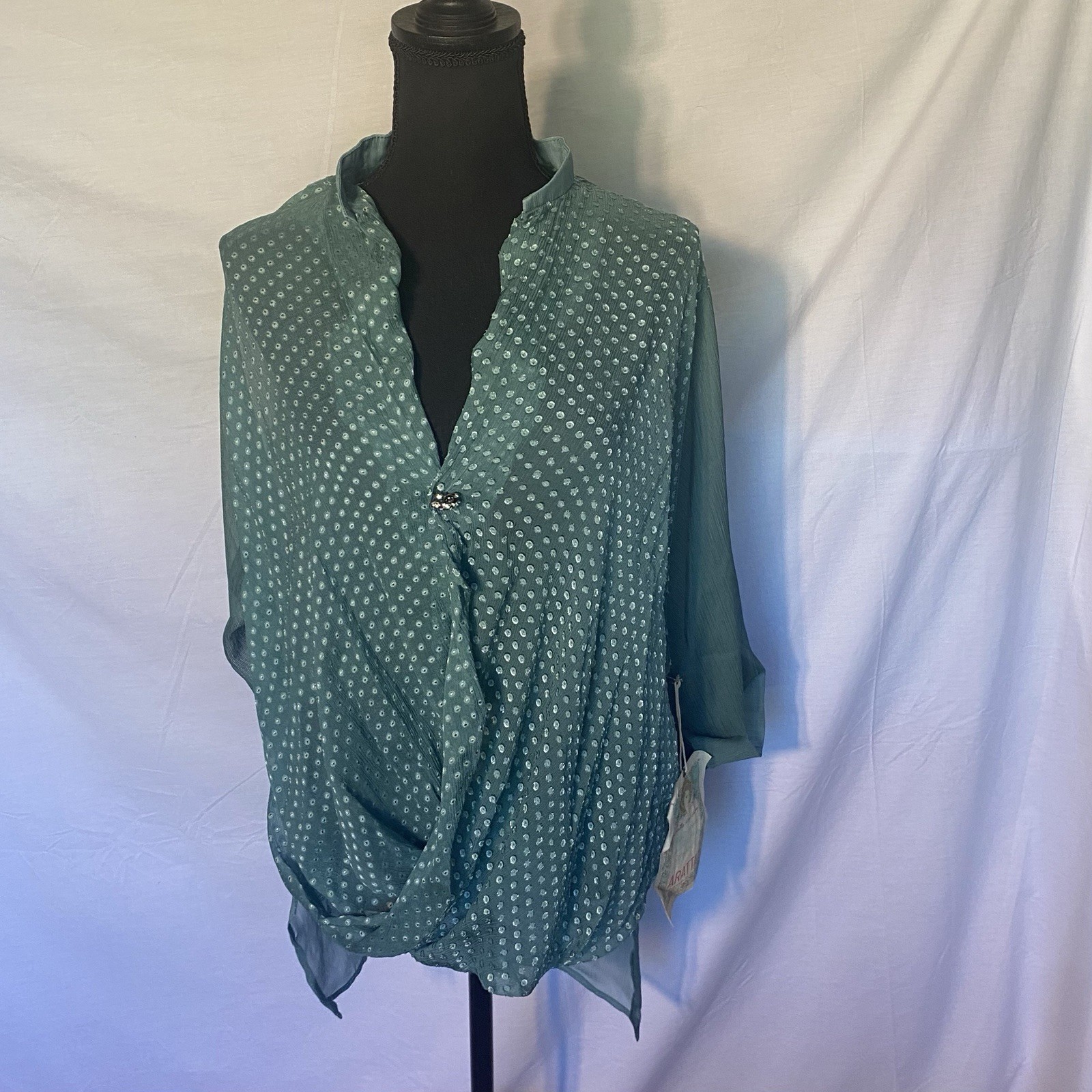 Aratta Blouse silk Sz Small Fits To Large NWT MSRP ~ $170