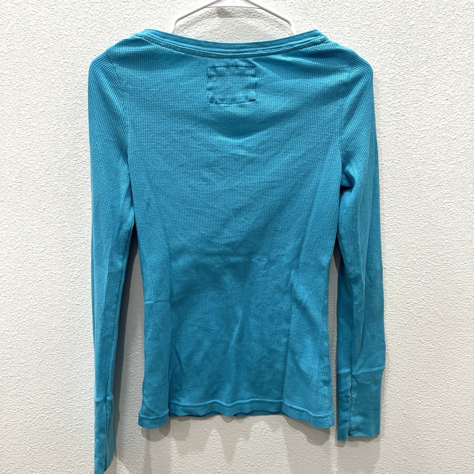 Aeropostale Vintage Y2K Ribbed Stretch Thermal Henley Bella Swan Indie Sleaze L