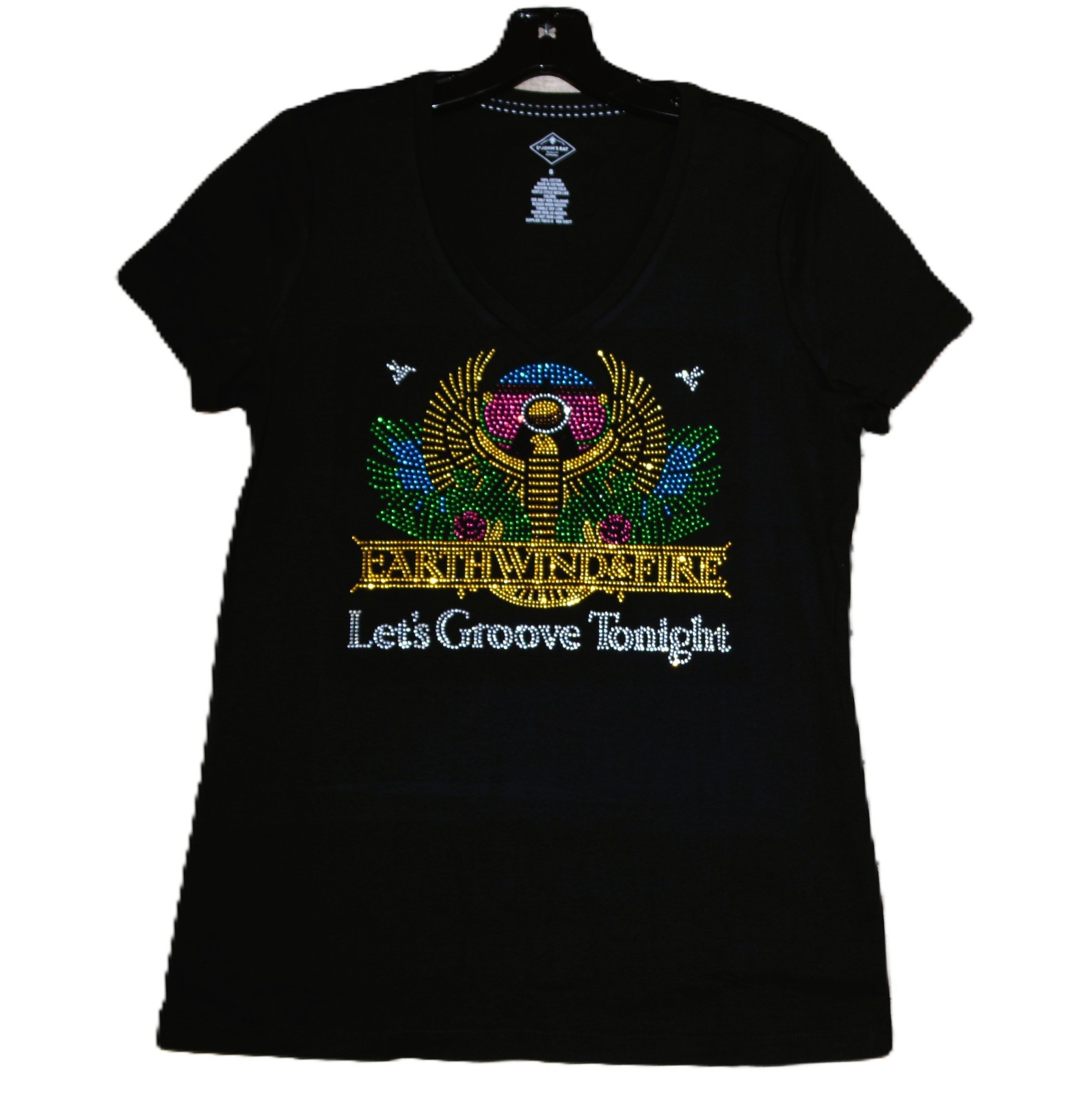 Earth Wind & Fire rhinestone bling shirt or tank XS S M L XL XXL 1X 2X 3X 4X 5X