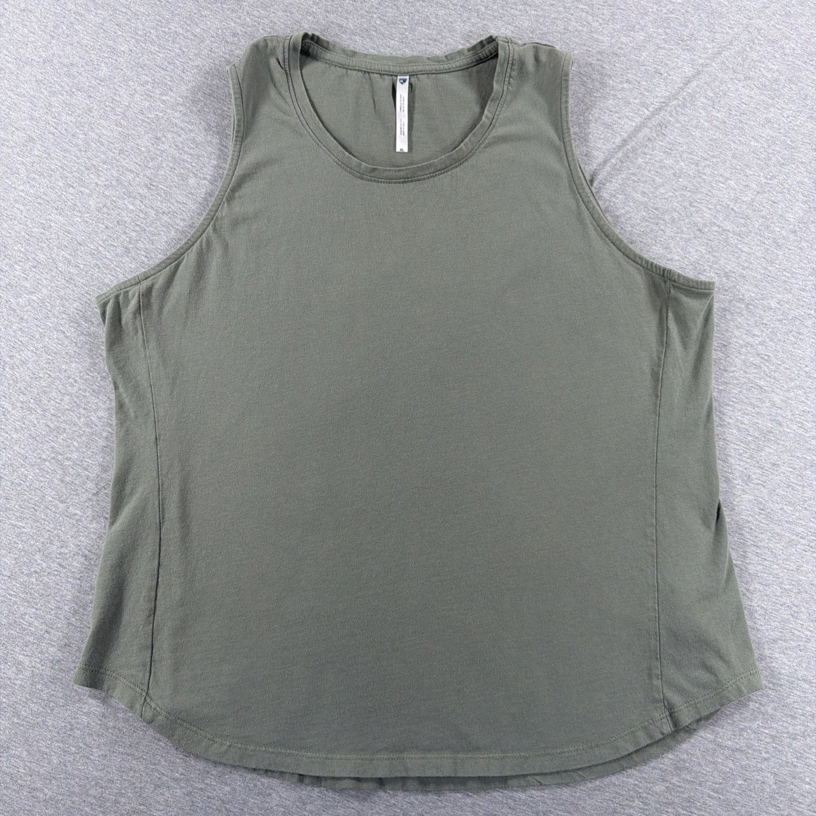 Kuhl Curved Hem Bravada Tank Top Womens XL Green 8487 Cotton