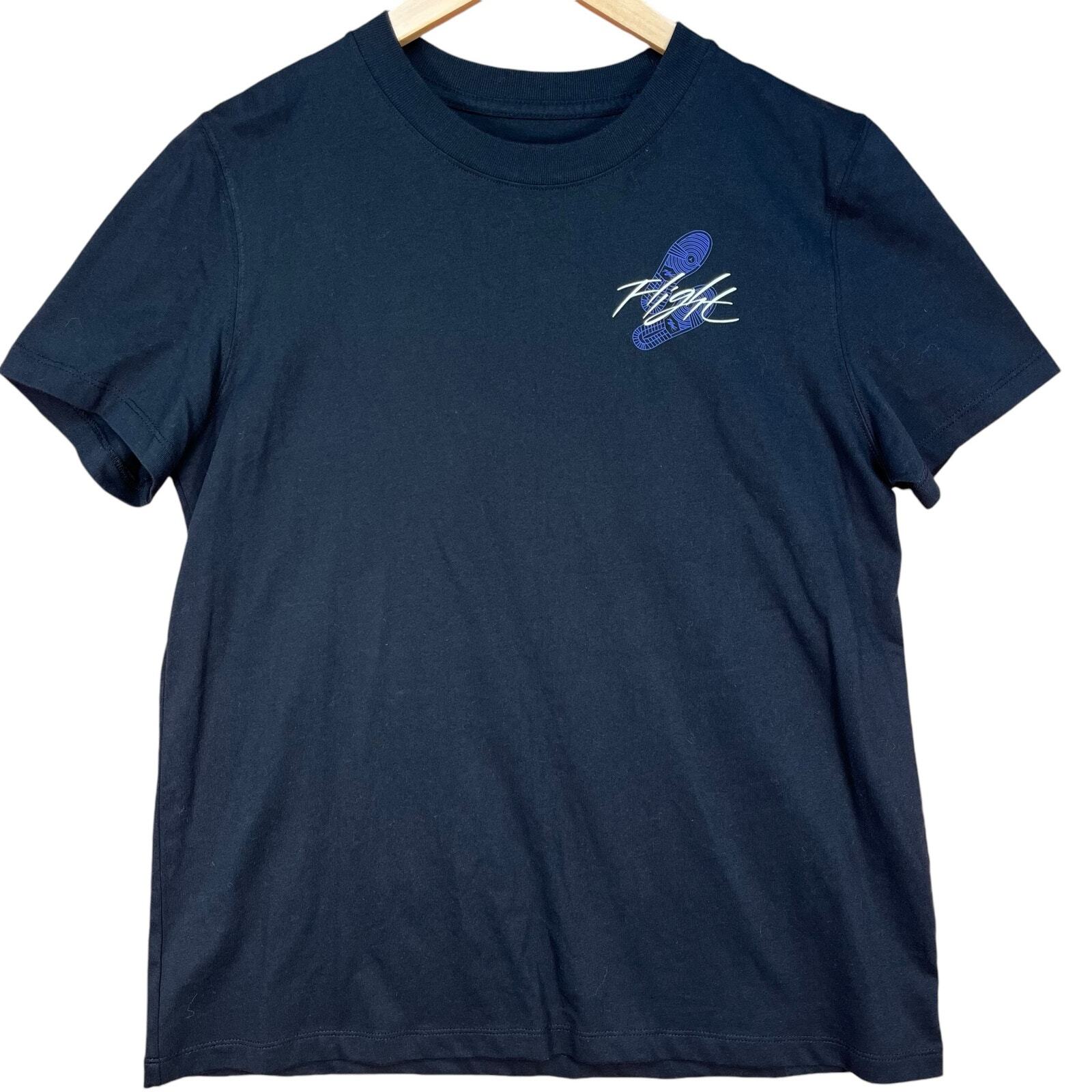 Air Jordan NWT Unisex Black Flight Graphic Tee Medium