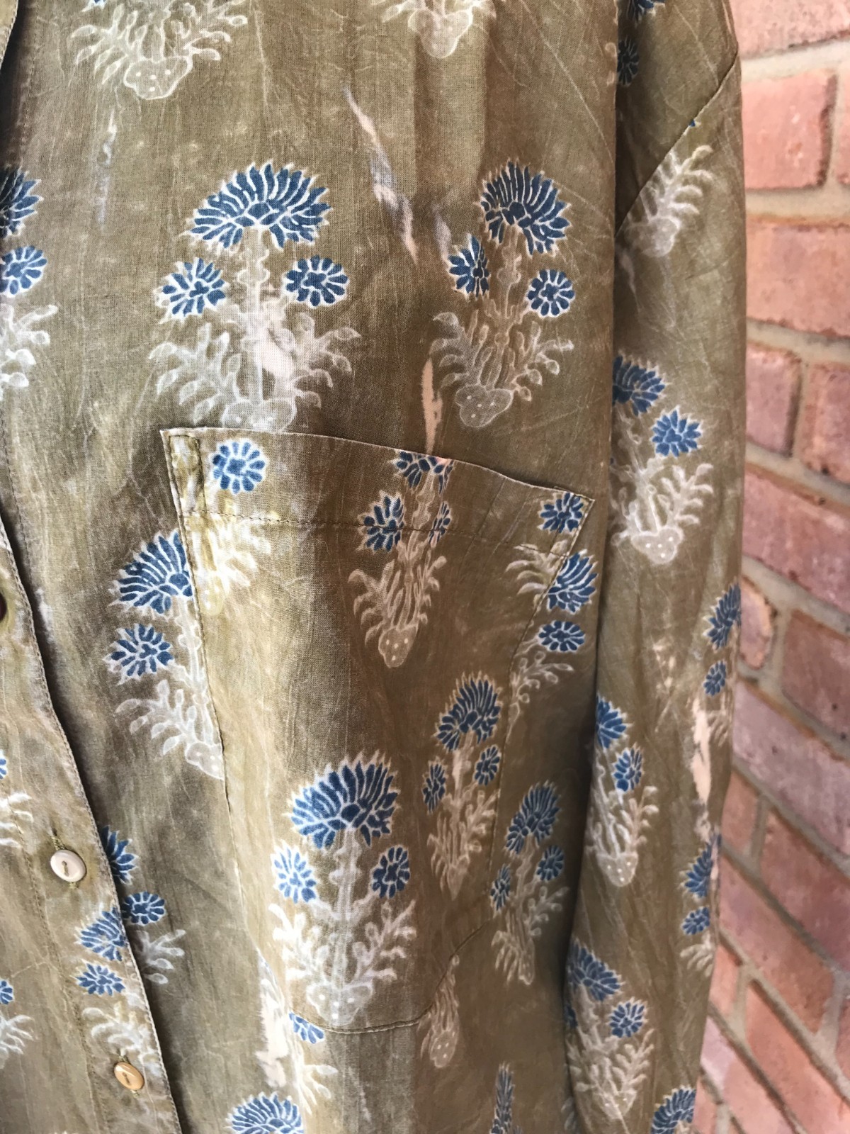 Jaded Gypsy Peaceful Fields Button Up Shirt Size Small/Medium Brand New W/ Tags