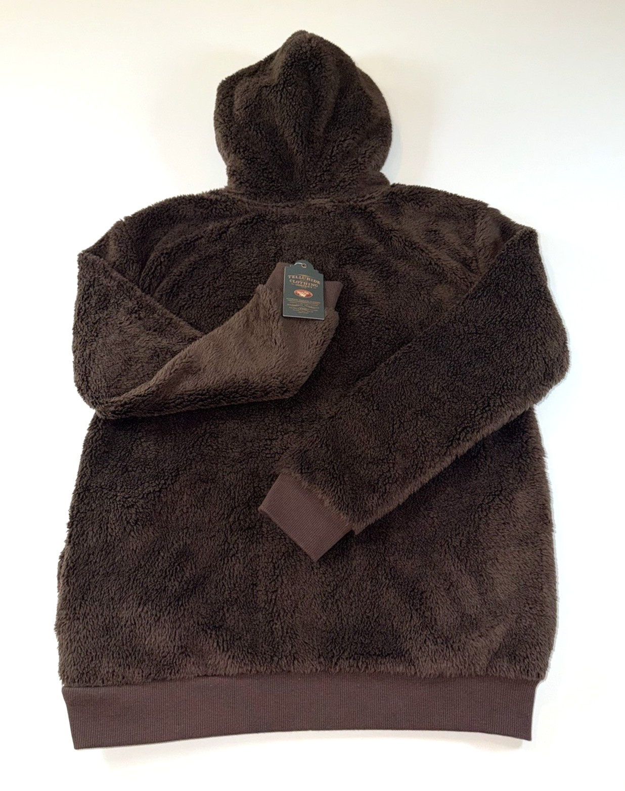 Telluride Clothing Company Women’s Brown Fleece w/ Mountain Scene Hoodie Size L