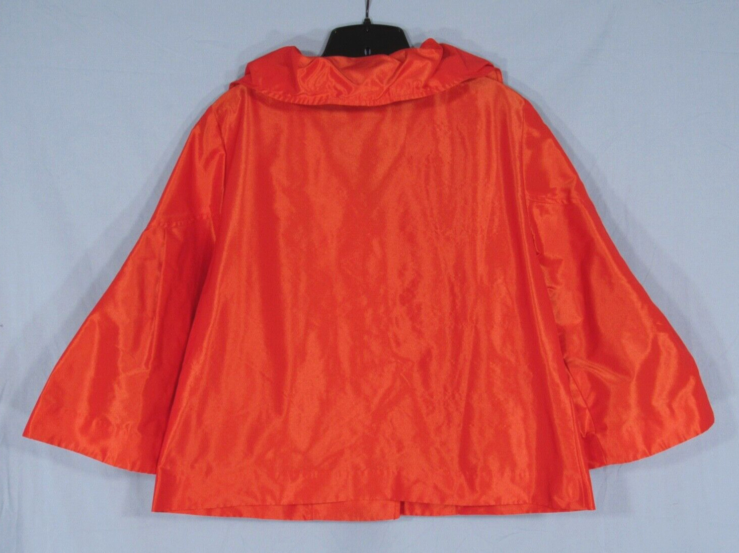 VESTI Orange TAFFETA Ruffled Collar BELL SLEEVE Button FORMAL PARTY Jacket Top 8