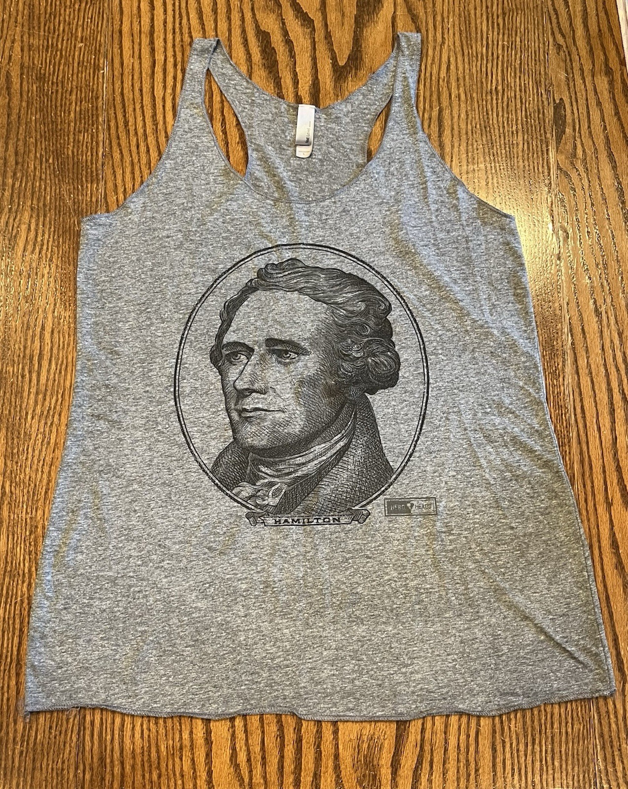 🌟 Hero Heads HAMILTON Tank Top Sz L Next Level Apparel 17.5” across