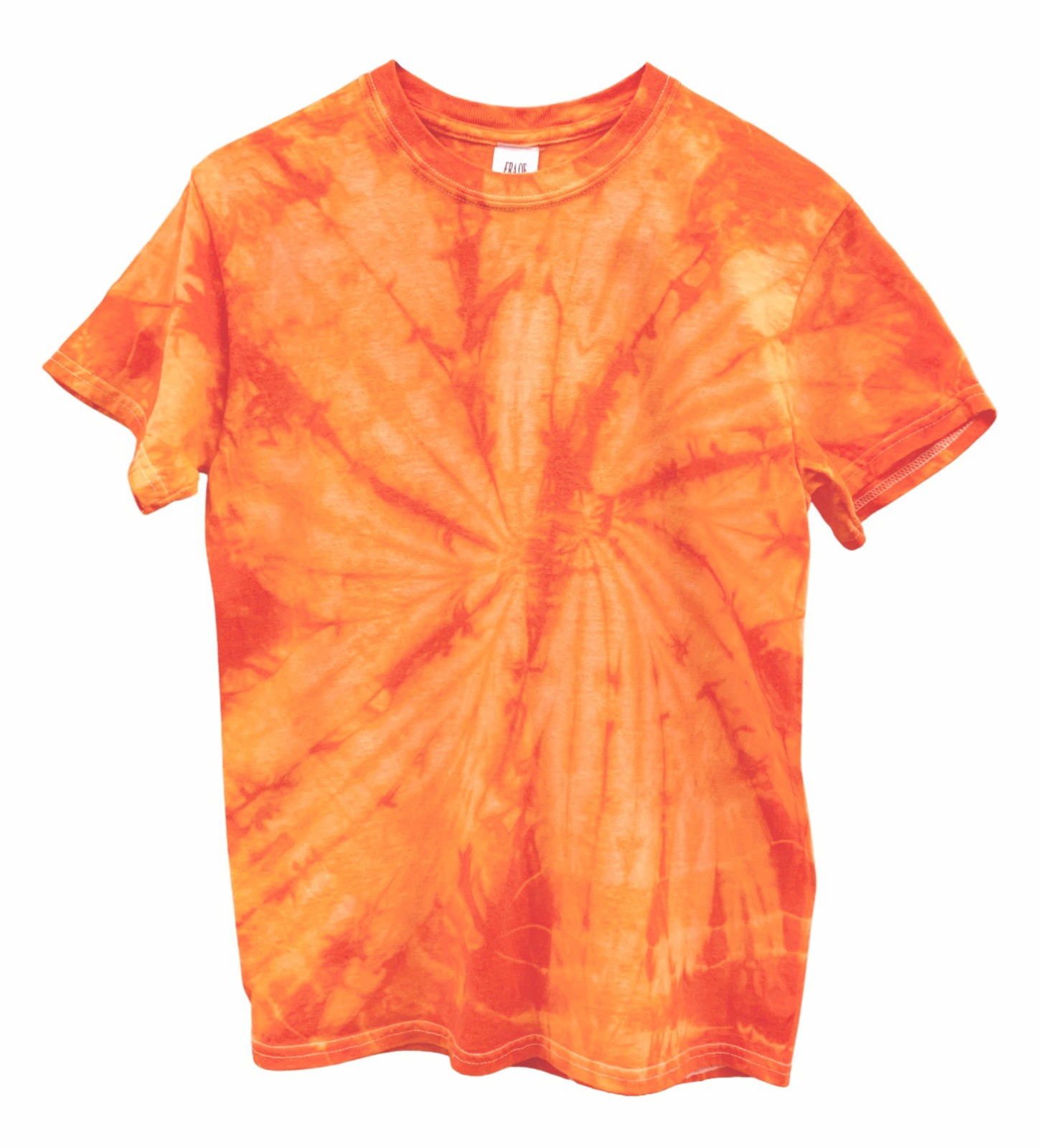 Tie Dye Short Sleeve Unisex Tee, Single Color, Hand Dyed