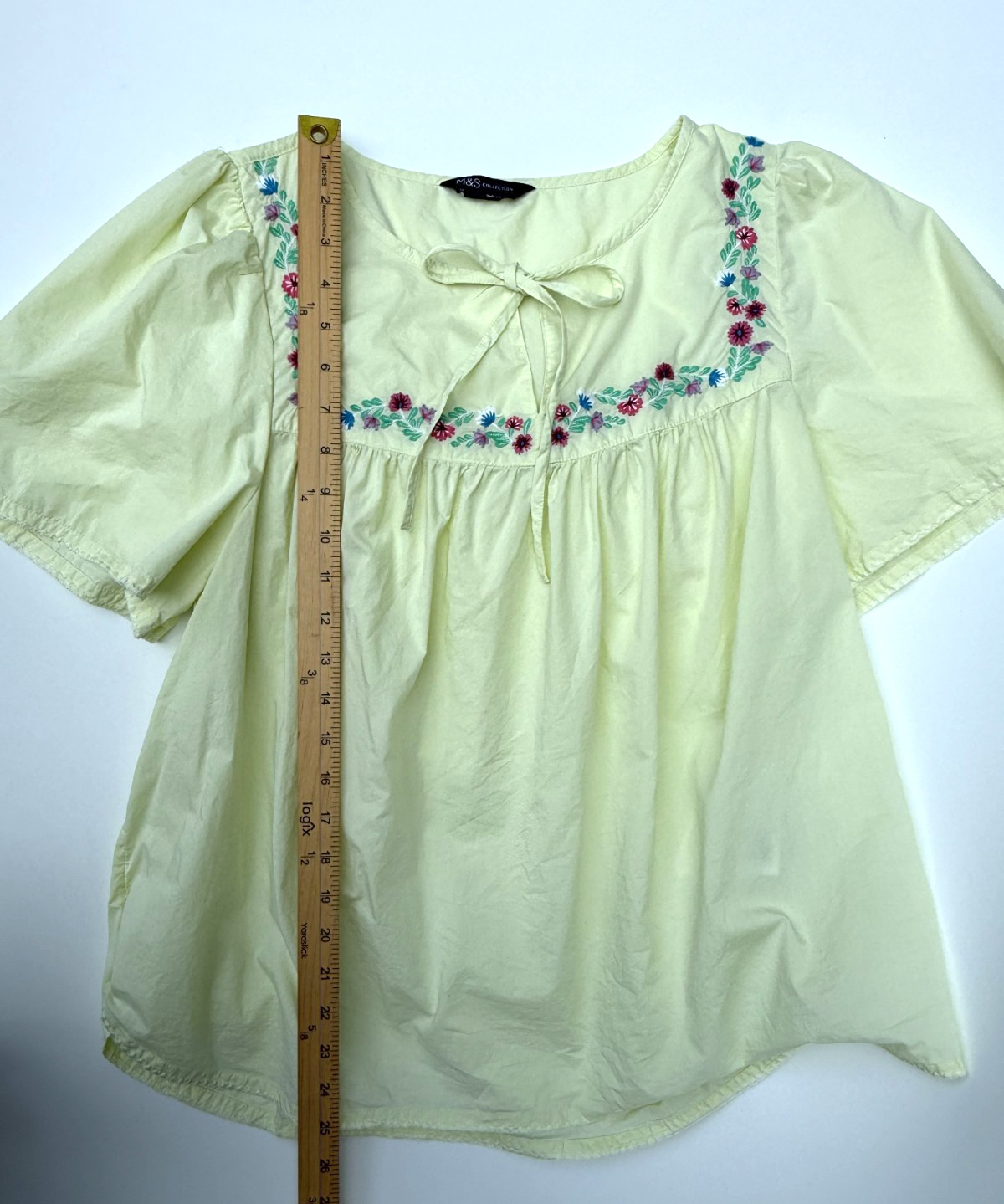 M&S Marks and Spencer Collection Embroidered Floral Oversized Blouse US 12