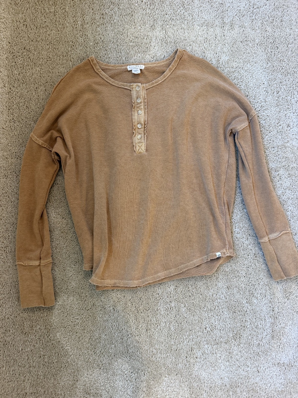 Billabong Mustard Relaxed Long Sleeve Shirt