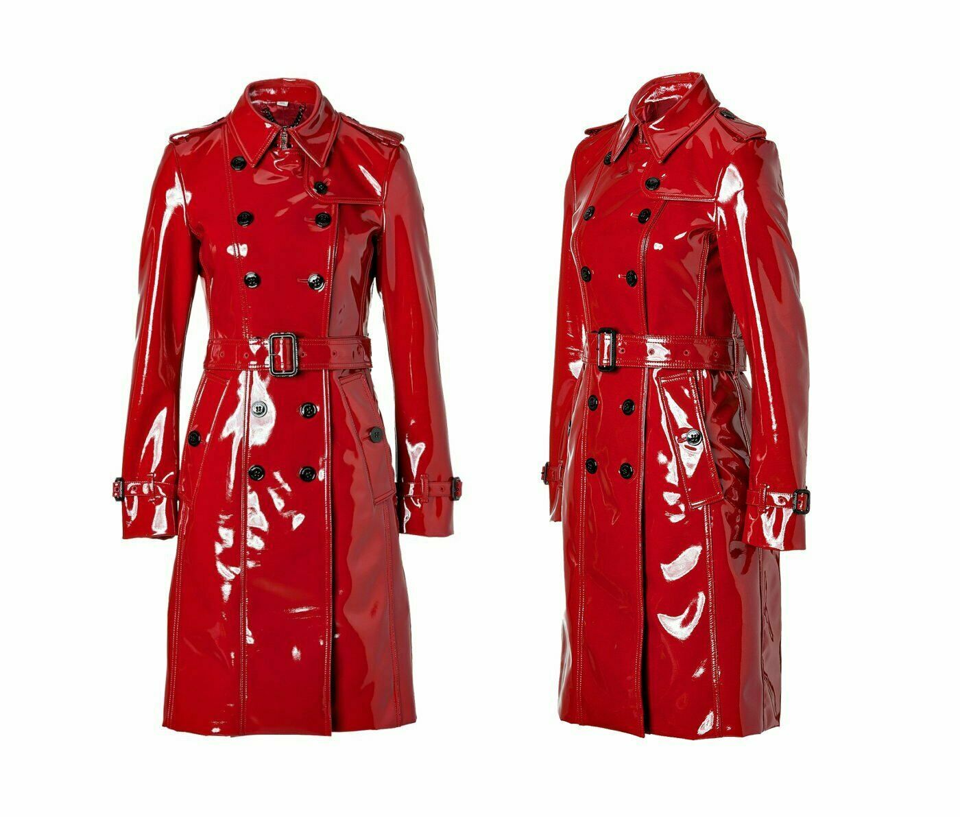 Prime Quality PVC Vinyl Women’s Trench Coat Sizes “Small to 2XL” USA Seller