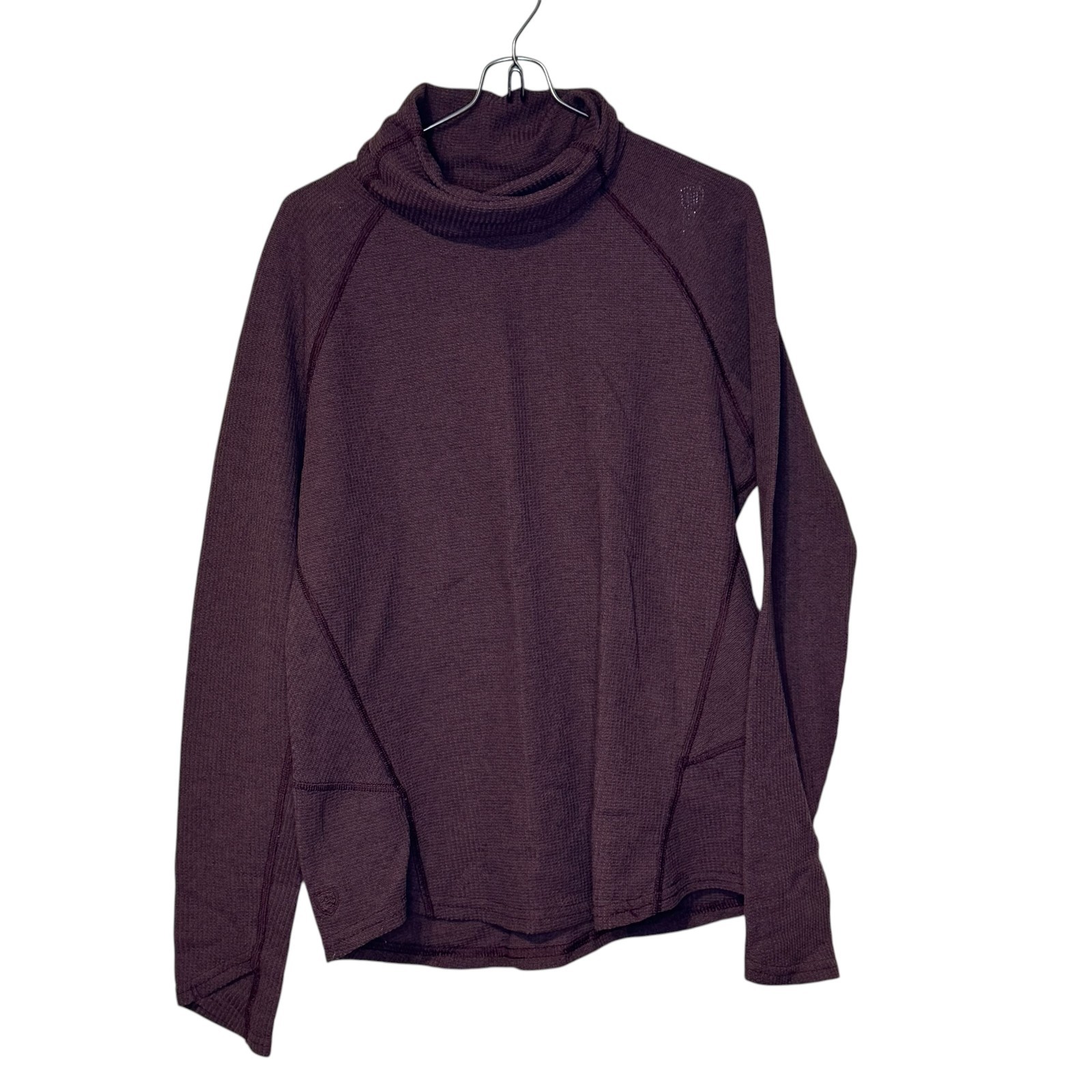 Kuhl Women’s Top Long Sleeve Turtleneck Thermal Waffle Knit Cozy Outdoor Medium