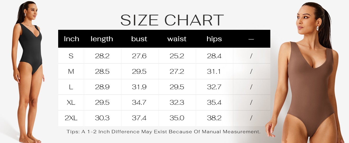 REORIA Butsmooth® Deep V Neck Sleeveless Bodysuits SZ Small-Black
