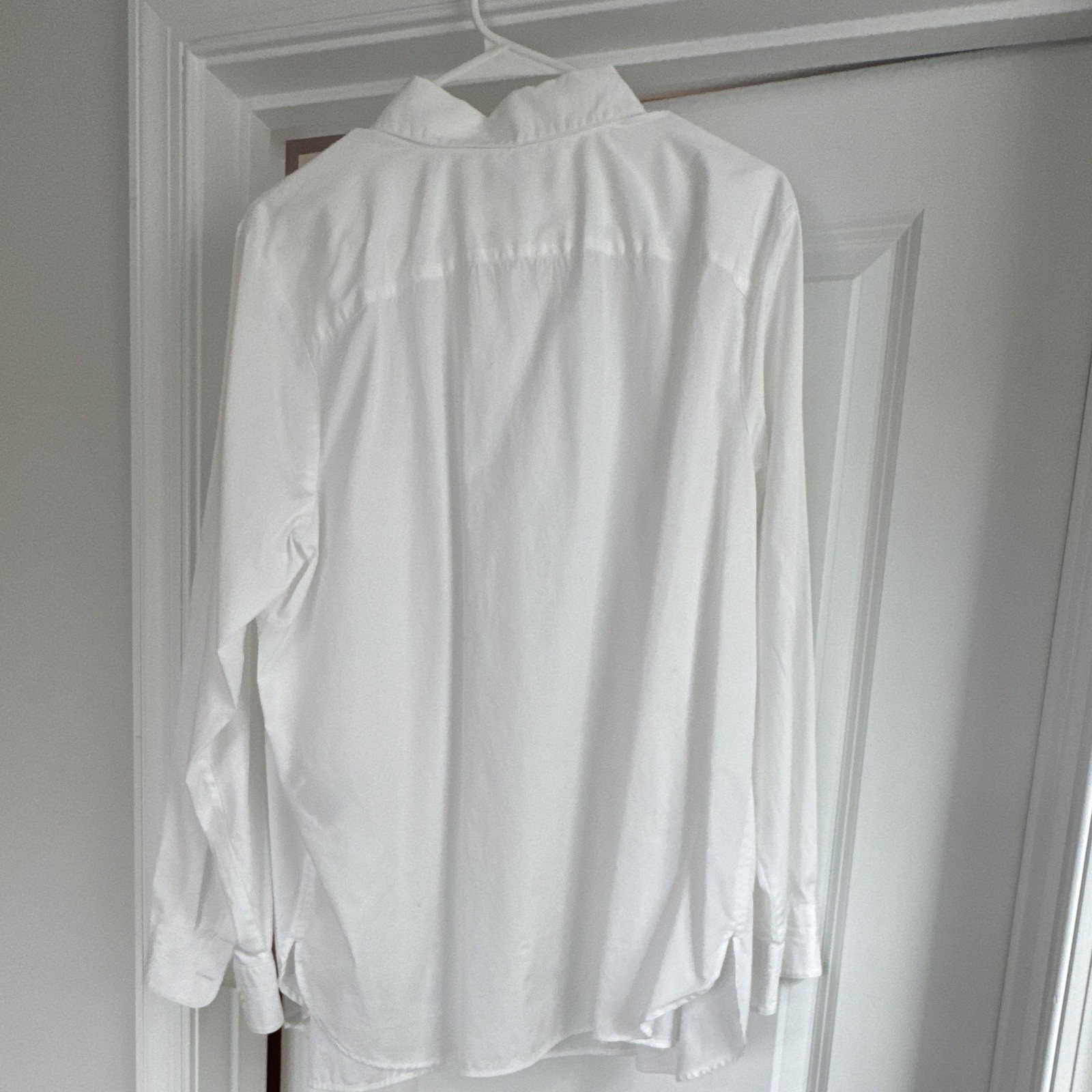 Banana Republic White Solid Long Sleeve Button-Front Dress Shirt Point Collar XL