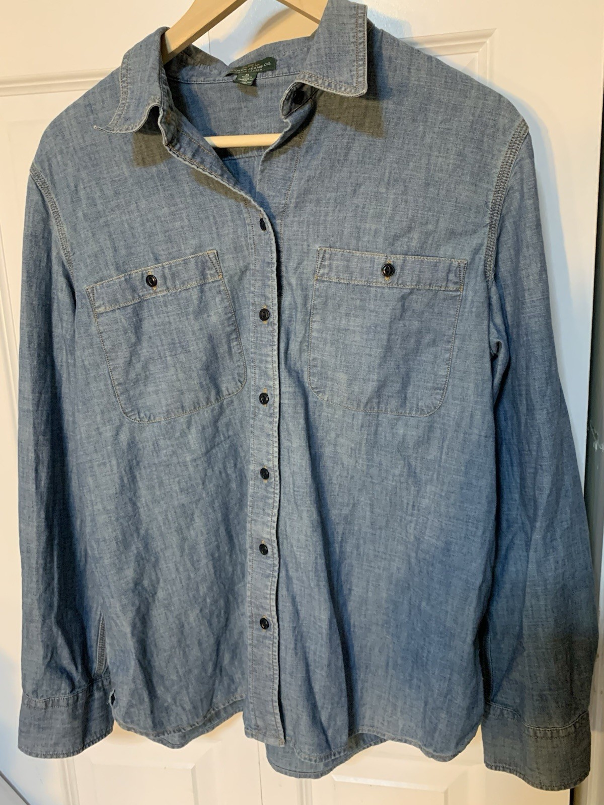 Lauren Ralph Lauren Women’s Sz XL Denim Cotton Shift Dress Blue