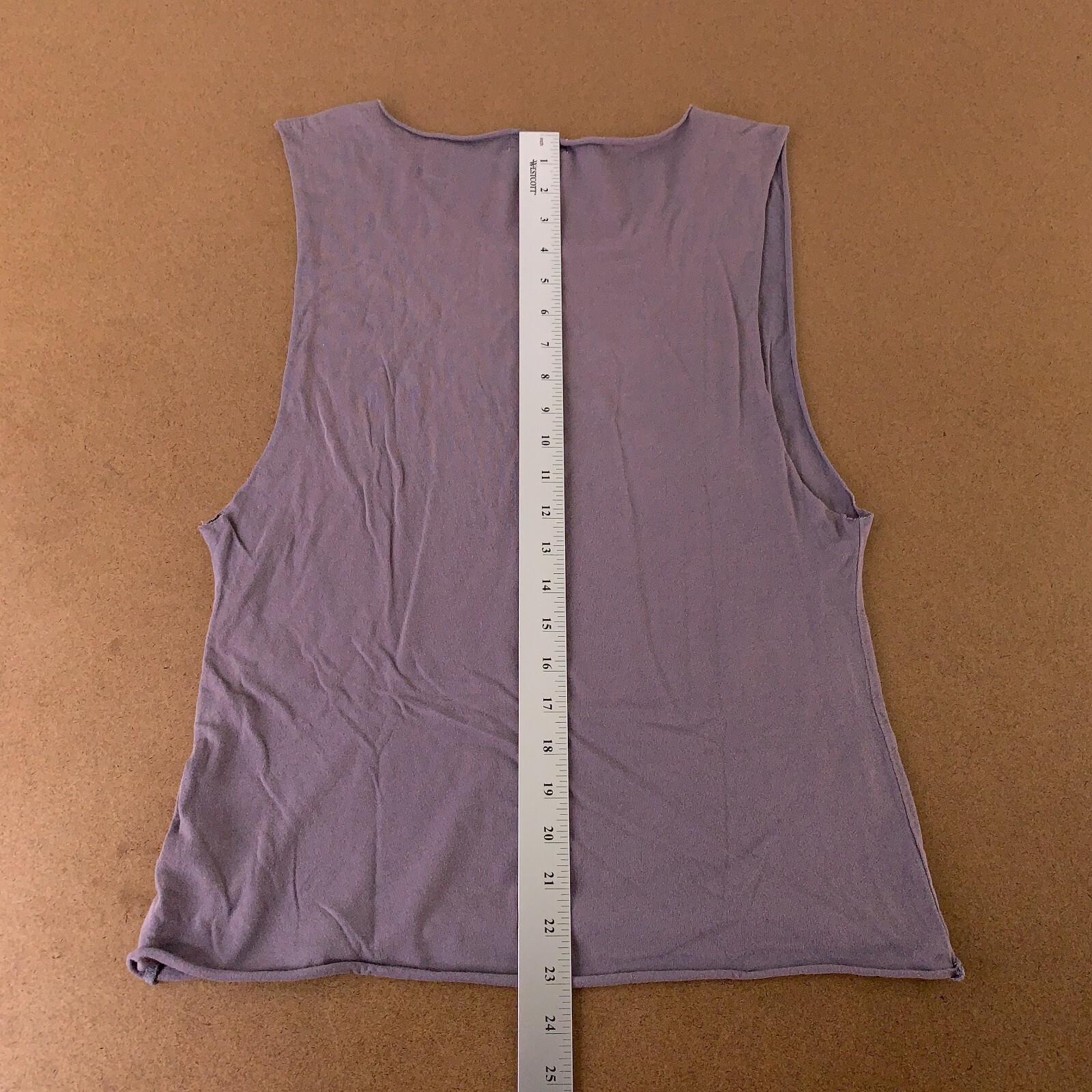 I Love H81 Women’s Size Small Purple Bow Graphic Distressed Pullover Tank Top
