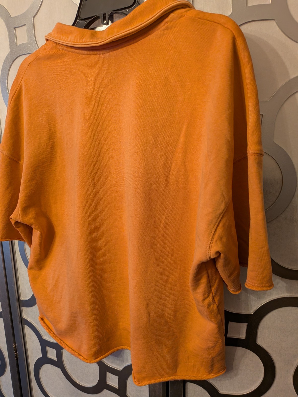 New With Tags Universal Threads Orange Terry Cloth Short Sleeve Top