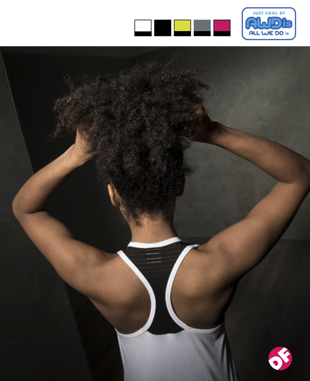 Ladies Gym Slip Cool Workout Vest, Running, Sports, Neoteric Fabric – AWD 2 Tone