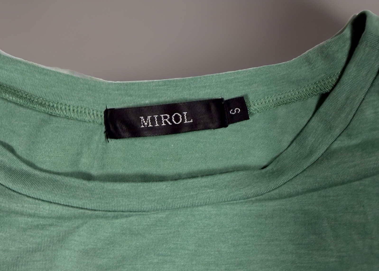 MIROL Pocket Tee Womens S Sage Green Cap Sleeve Relaxed Stretch Casual