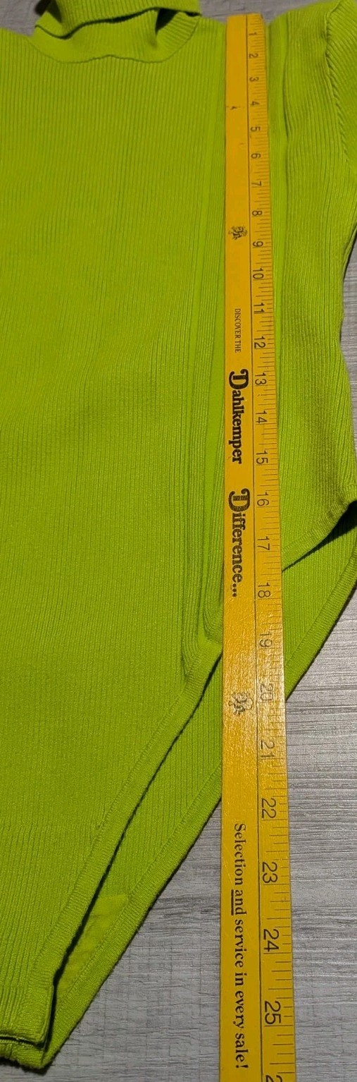 Adidas Ivy Park Halls Of Ivy Turtleneck Rib Bodysuit Slime Green Women’s Sz M