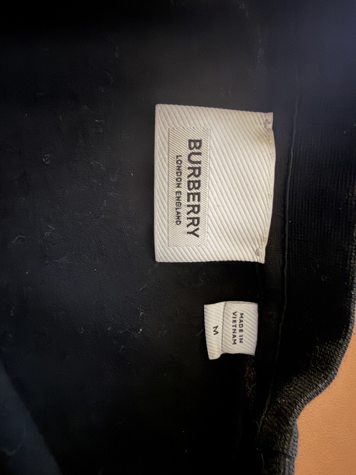 Authentic Burberry London England Logo T Shirt Black Designer Womens M