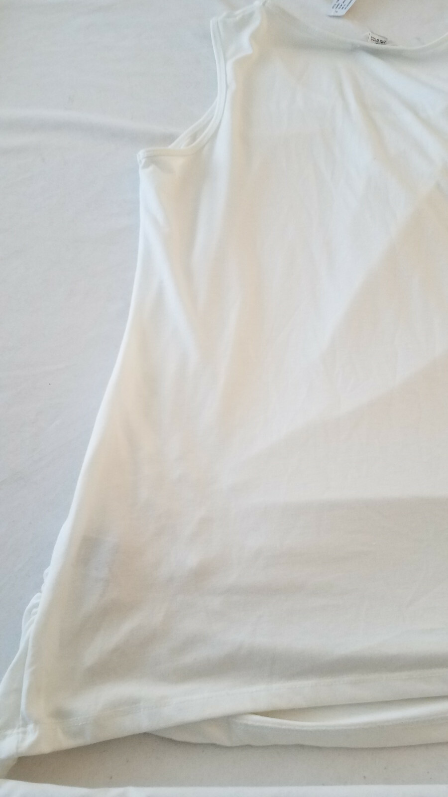 WOMENS FRILLY August Silk Tank Top JSQ CREAM XLARGE XL POLYESTER RAYON NEW