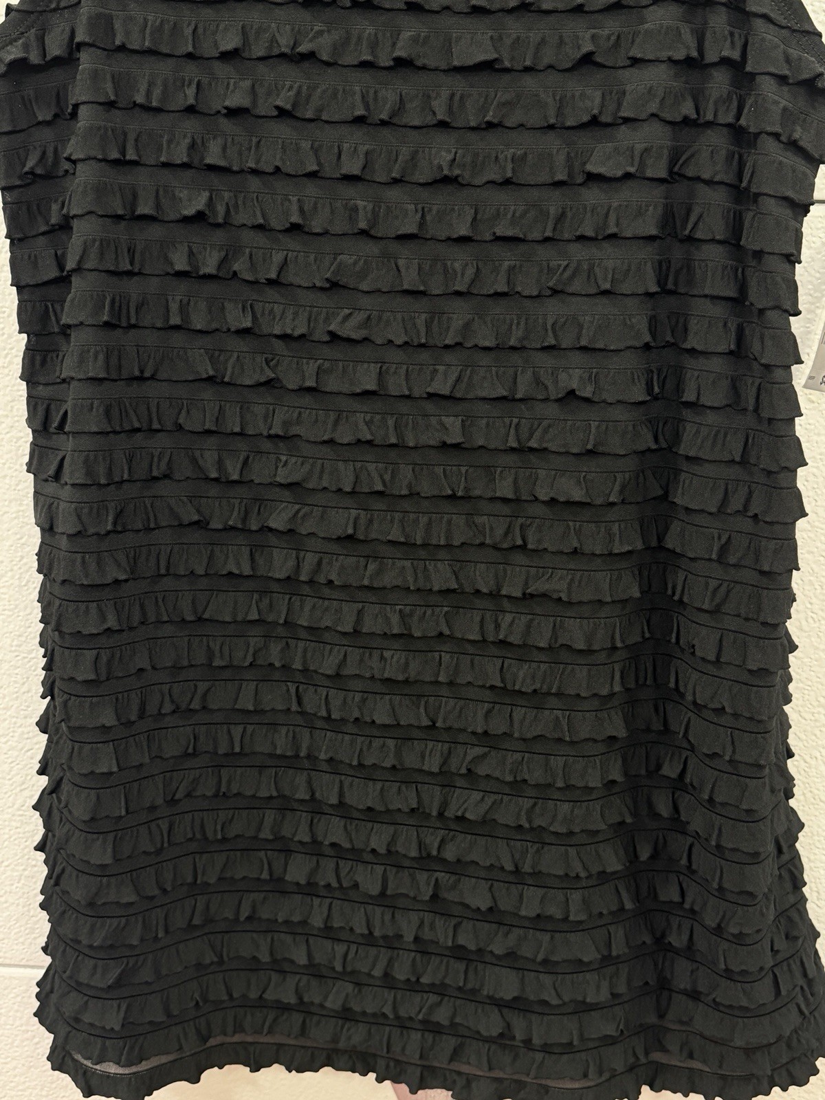 Style & Co Macys Layered Ruffle Solid Stripe Tunic Shirt Top Women’s M – NWT