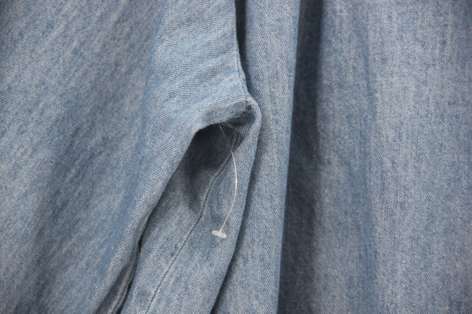 OLD NAVY CHAMBRAY DENIM BUTTON DOWN TUNIC SHIRT WOMENS XL MINIMALIST COASTAL