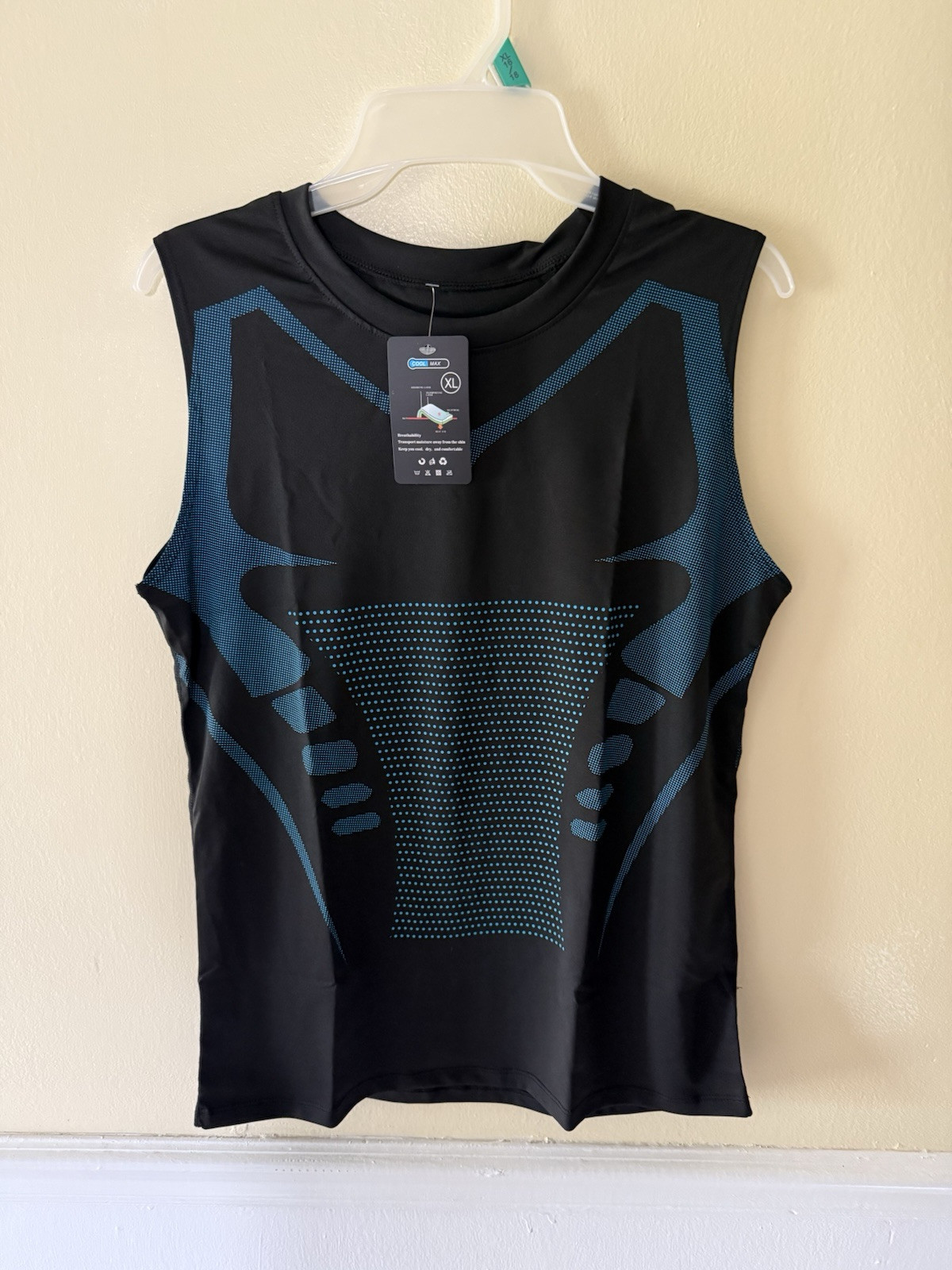 Quick-drying Tank Top vest-806 black, Adult Small