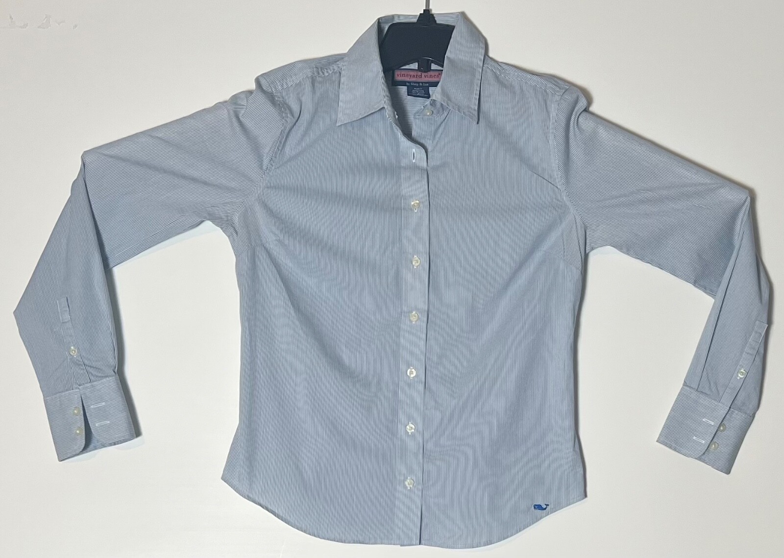 Vineyard Vines Women’s Oxford Stripe Button Down Blue