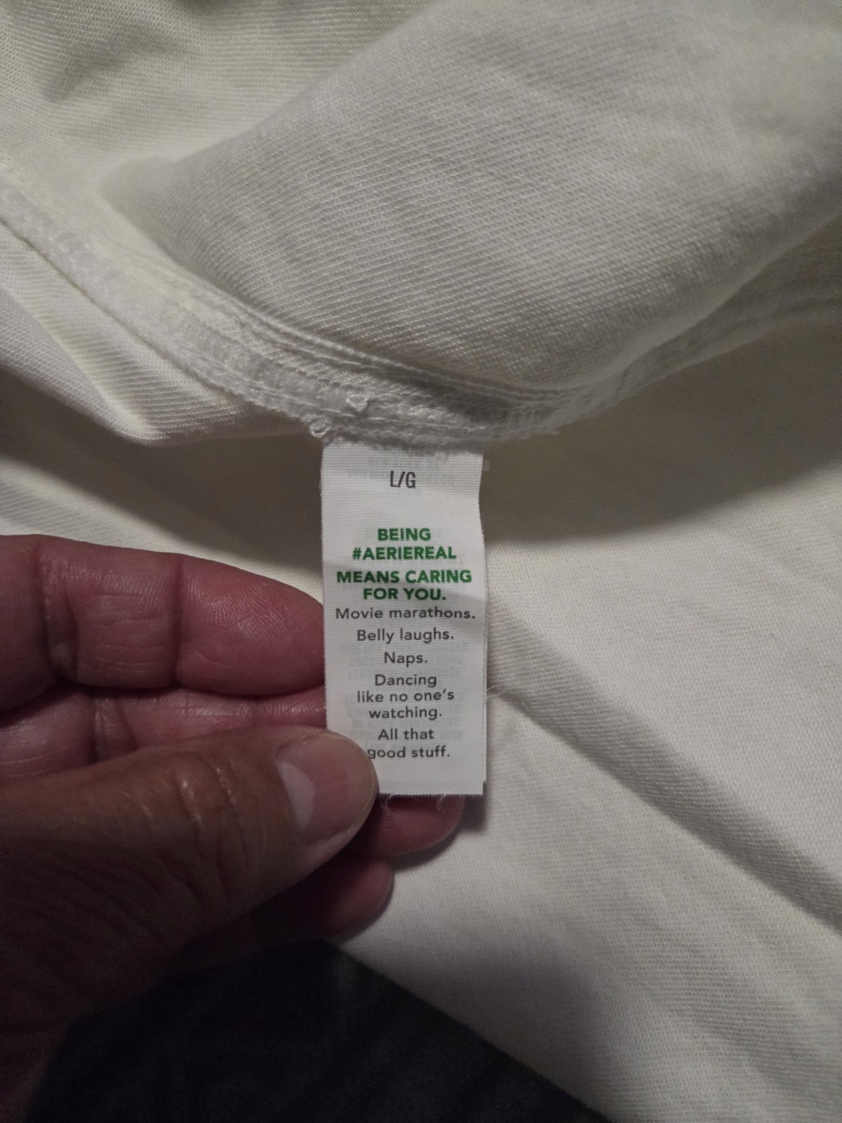 Textured military Aerie greenBrand and LineCotton fabric. Women’s/ L.