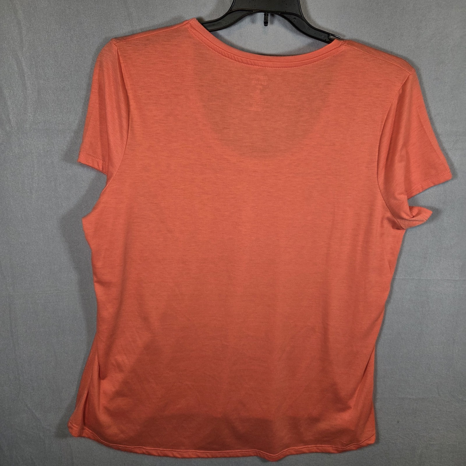 Jennifer Lauren Coral Short Sleeve Scoop Neck T-Shirt Top Stretch Size 2X Plus