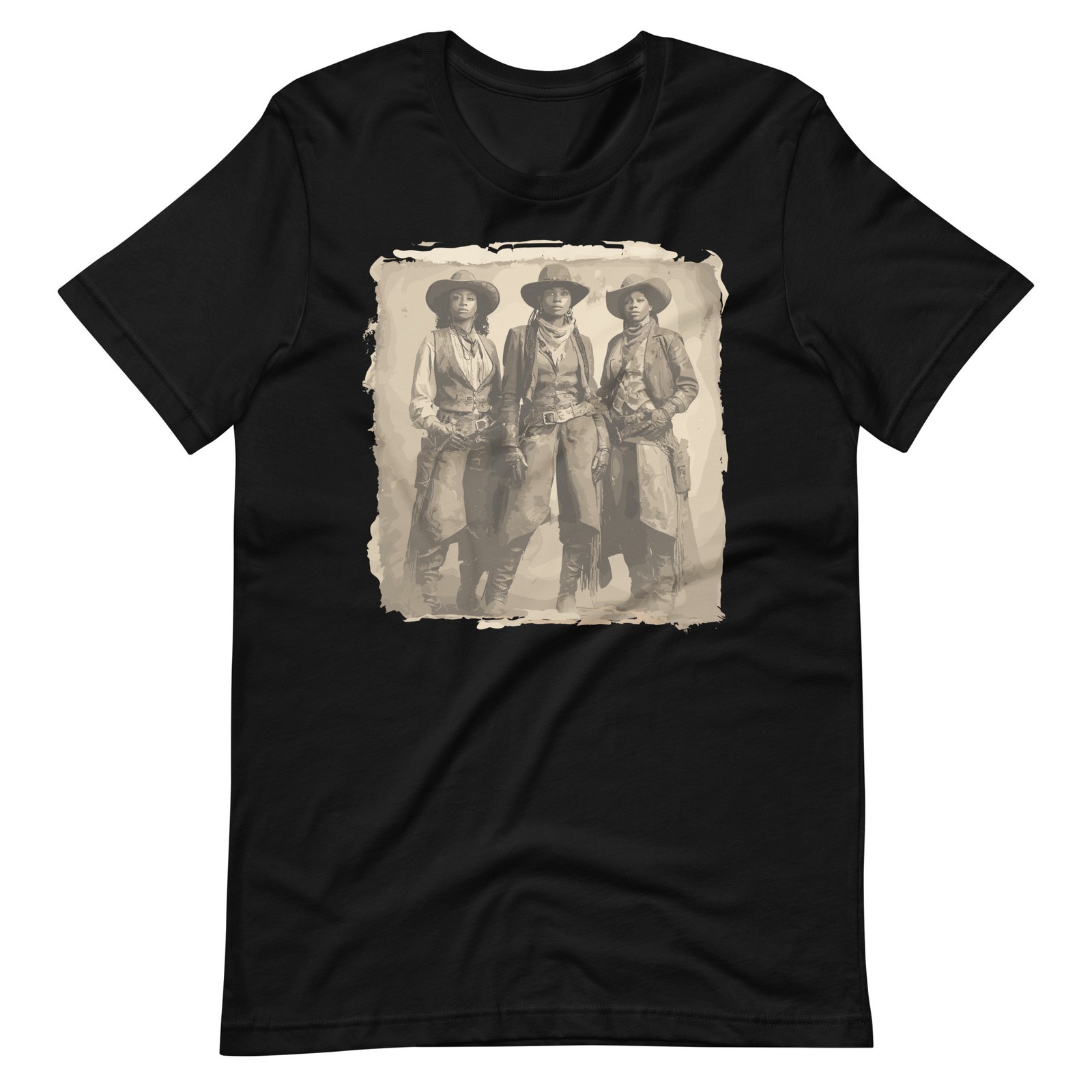 Black Cowgirl Shirt Western Women Cowboy Rodeo African American Country T-Shirt