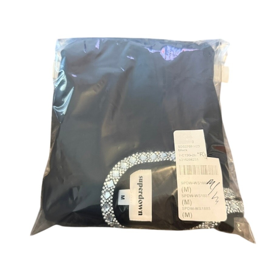 Superdown Mazu Bodysuit in Black, Size M