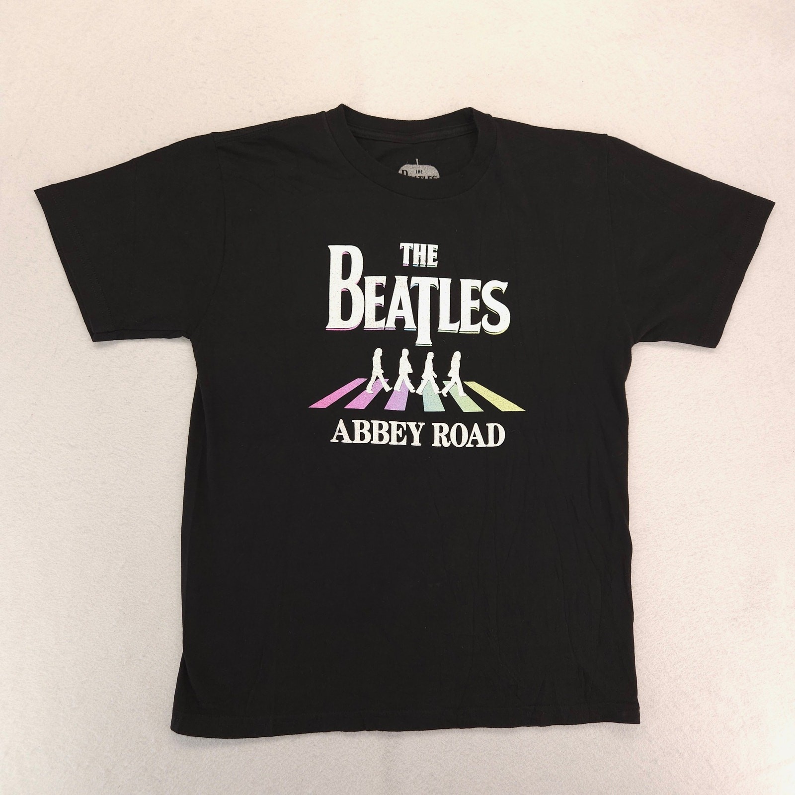 The Beatles Abbey Road Band Graphic Crew Neck T Shirt Womens Size Medium M Black