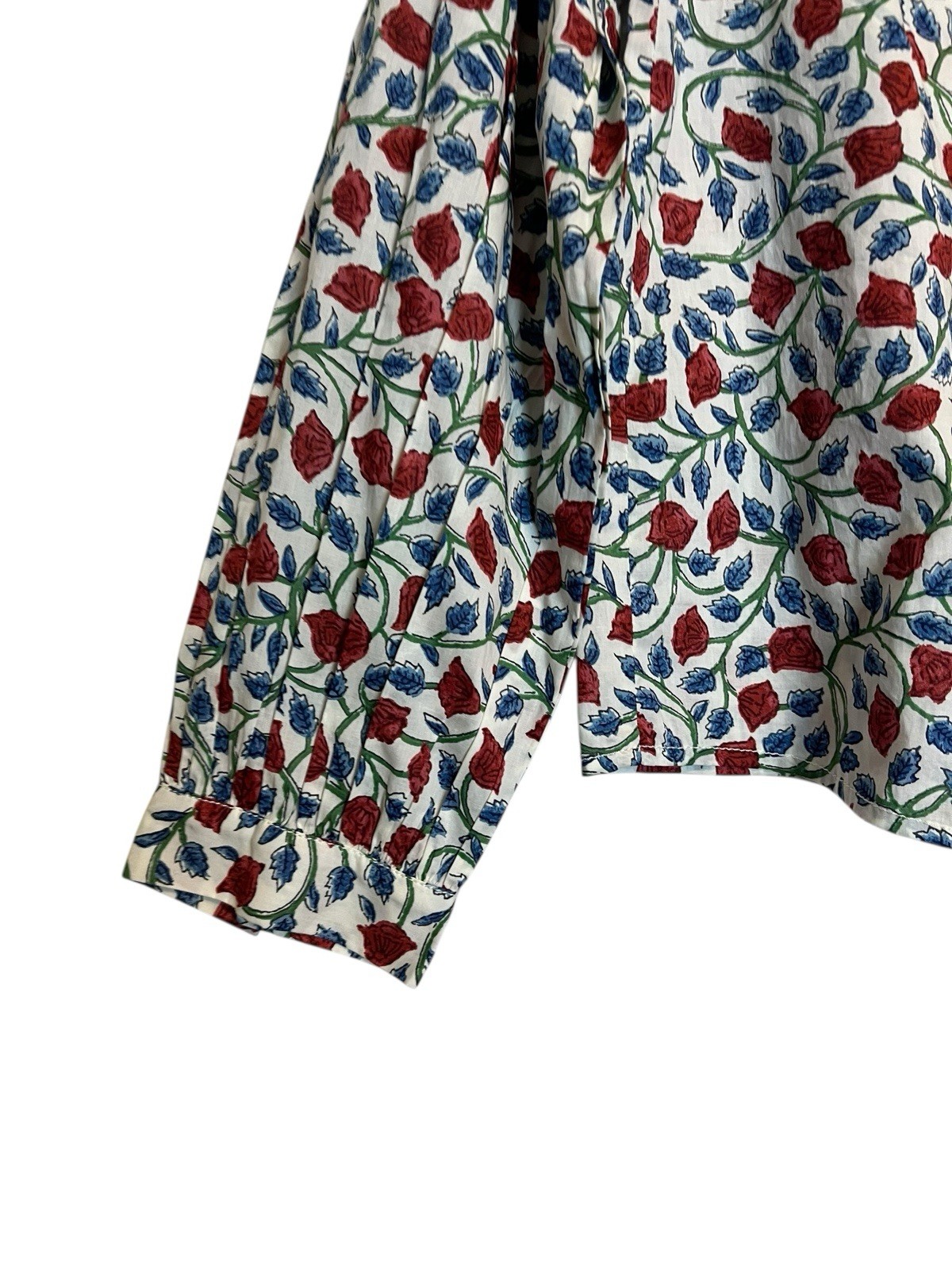 J Crew Shirred Popover Blouse Size Medium Rosewood Floral NEW