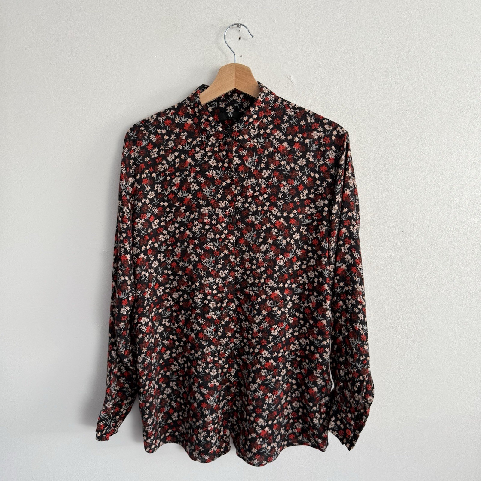 PS Paul Smith Shirt Womens XL Extra Large 44 Multi Floral Button Up Viscose