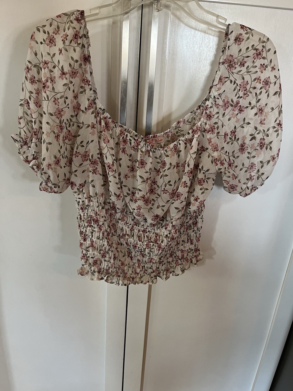 Rabbit Rose Shirt Floral L
