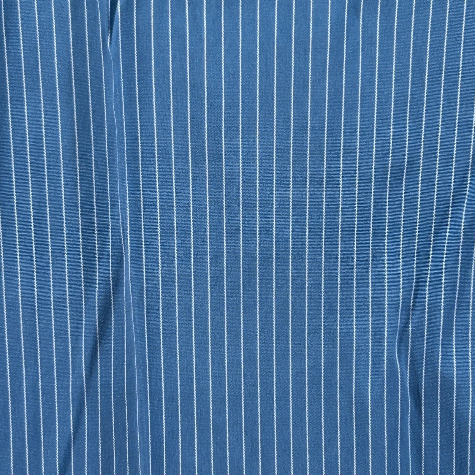 DCC Missy Blue Pinstripe Stretch Button Down Shirt XL Preppy Y2K Office Minimal