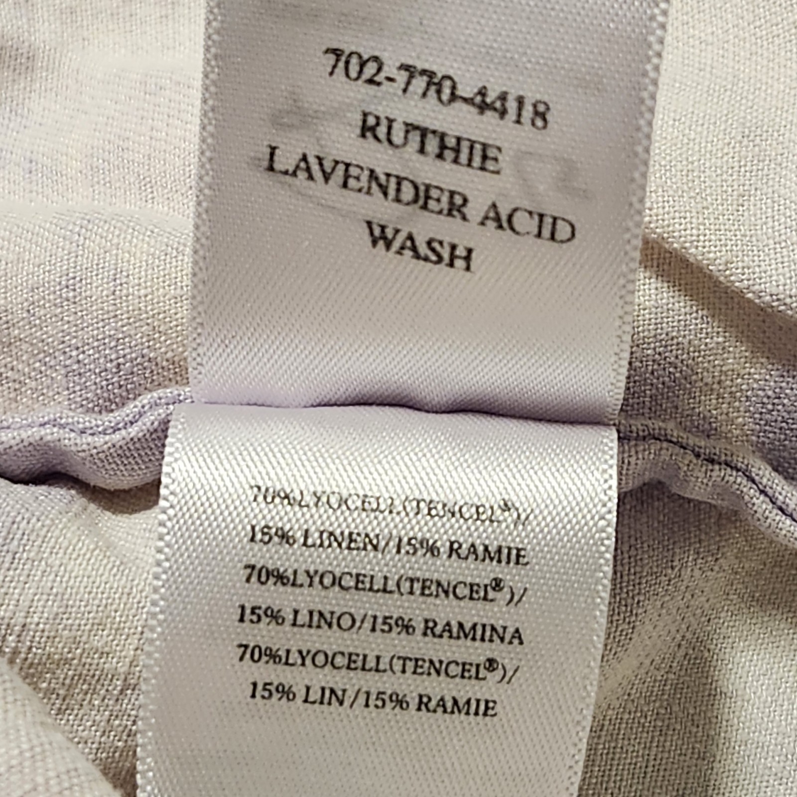 Rails Ruthie Top Womens Medium Lavender Acid Wash Button Up Linen Blend Romantic