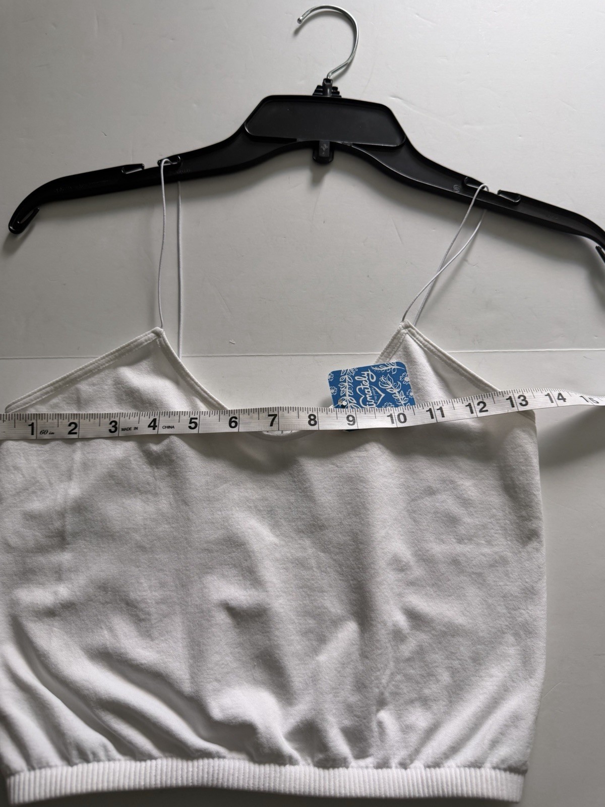 New Free People Intimately Women M/L Skinny Strap Seamless Brami Cami Top White