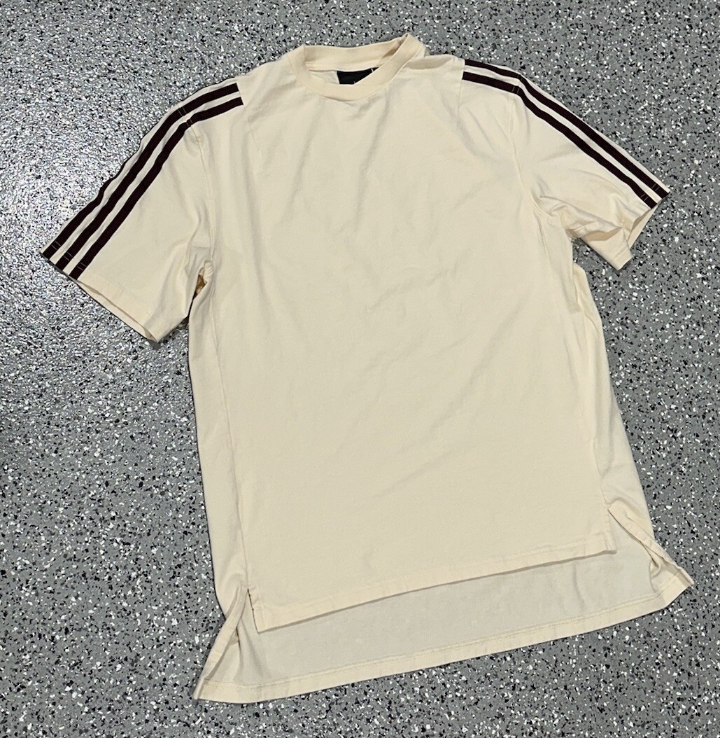 Adidas x Ivy Park Tee T Shirt Ecru Tint/Maroon – UK6 US Size XS