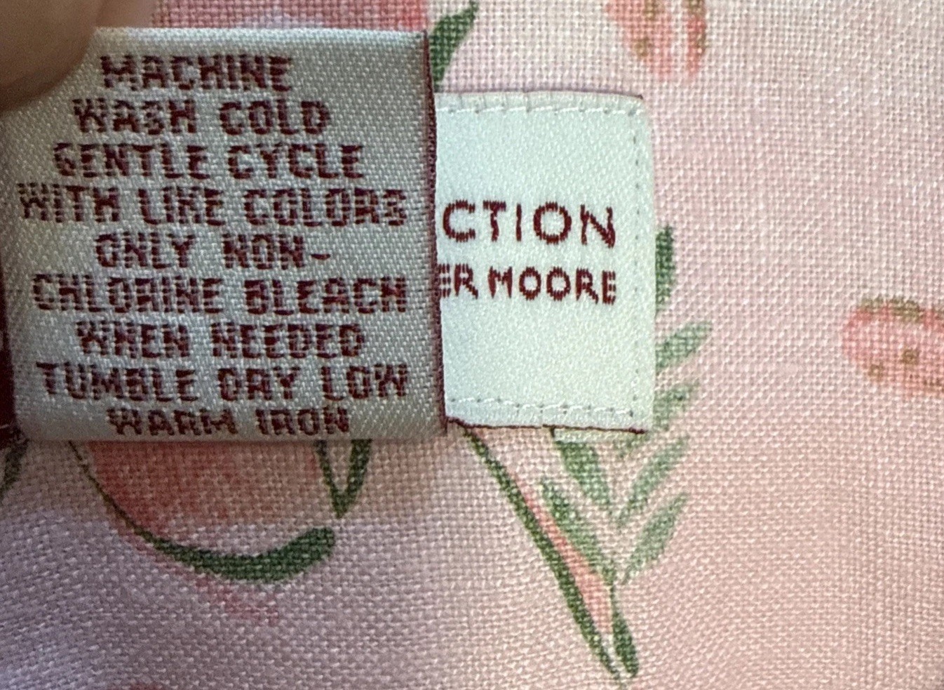JM Collection Floral Cottagecore Linen Shirt 8 Tropical Cruise Button Blouse