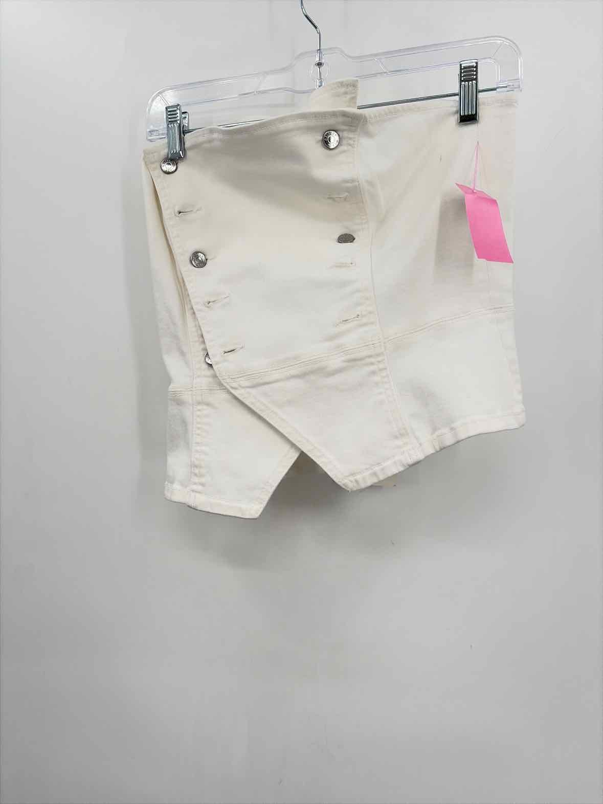 Pre-Owned Grlfrnd White Size Medium Strapless Tank