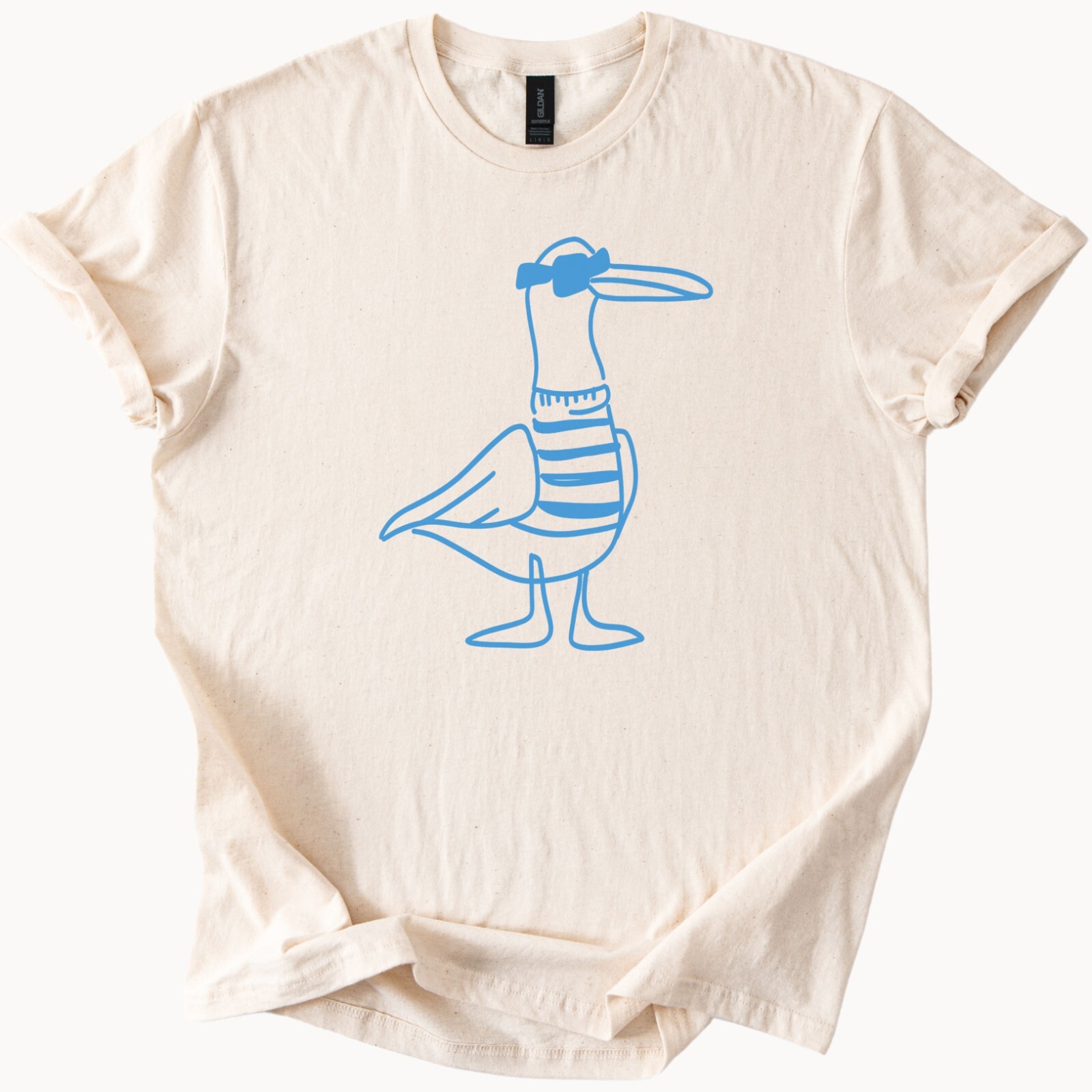 Beach Bird Tee Cool Seagull Shirt Summer Vibes Gift