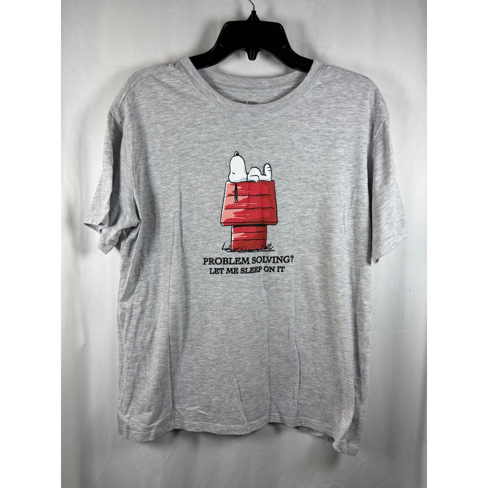 Peanuts Snoopy Charlie Brown Graphic T Shirt Gray L Laid Back Since 1960 NWOT
