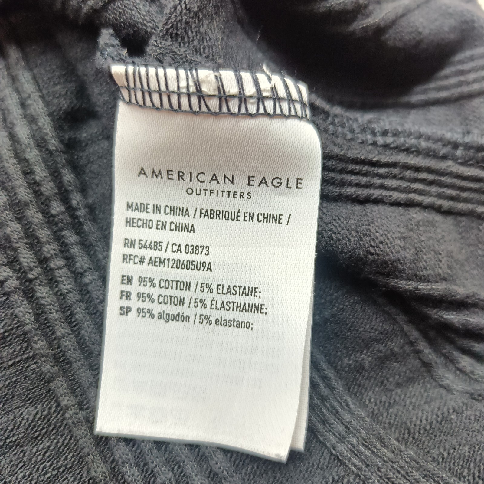 American Eagle Black Cropped Womens M Ribbed 1/4 Snap Button Tank Top Y2K