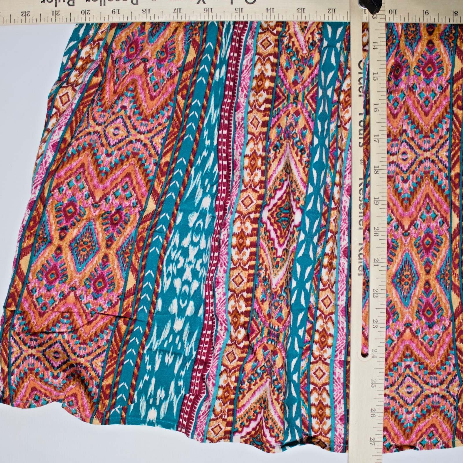 NWT Savanna Jane Pink Red Embroidered Tasseled Blouse Top Boho Festival Women L
