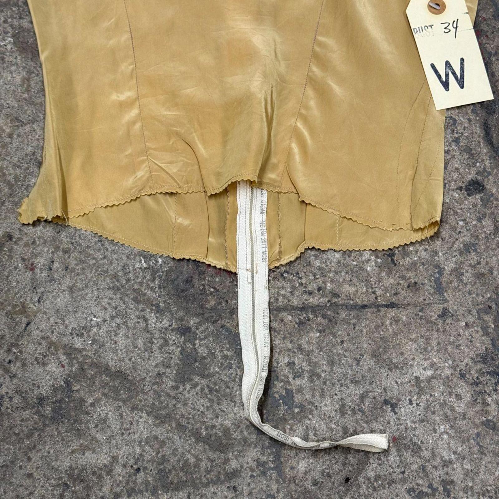 Gold Silk 20s 30s Style Bodice Vintage Film Costume